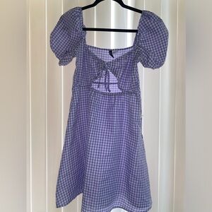 Purple Checkered Dress